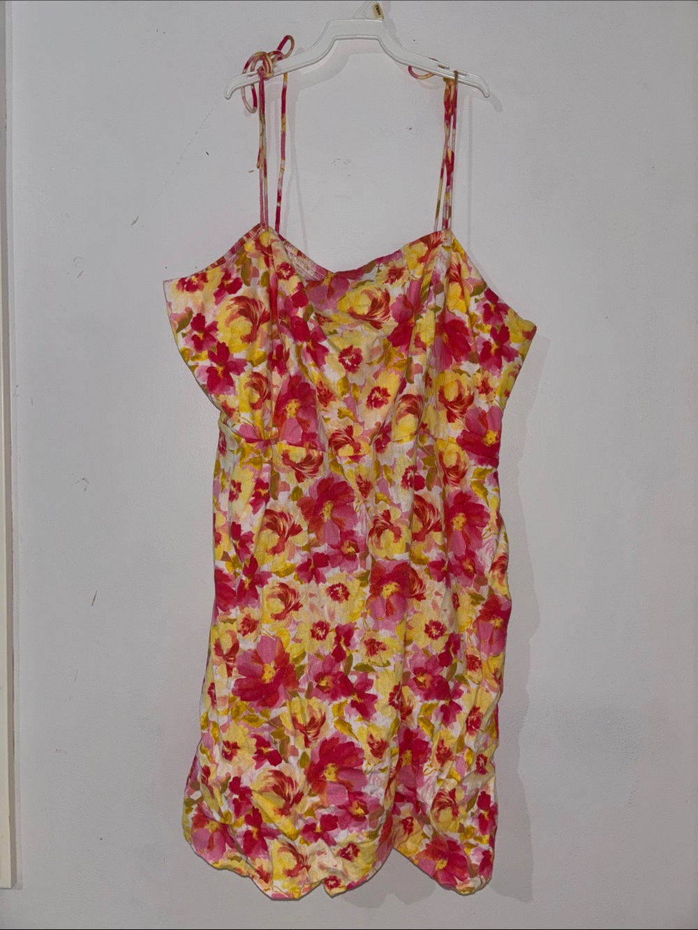 Old Navy Floral Tie-Shoulder Cami in Pink, Yellow & Cream